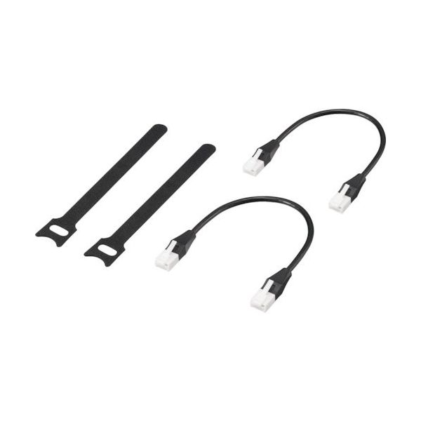 バッファロー BUFFALO ツメ折れないCat6 LANケーブル 結束バンド付 0.15m×2 ブラック BL6TNYK0152BK 1個（直送品）