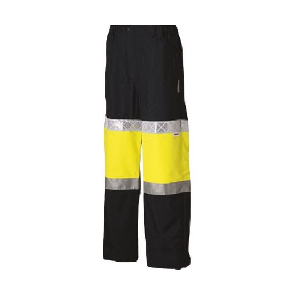 つくし工房 つくし 高視認性防護服(クラス1) 蛍光イエロー パンツ LL TY-72YLL 1着 184-9468（直送品）