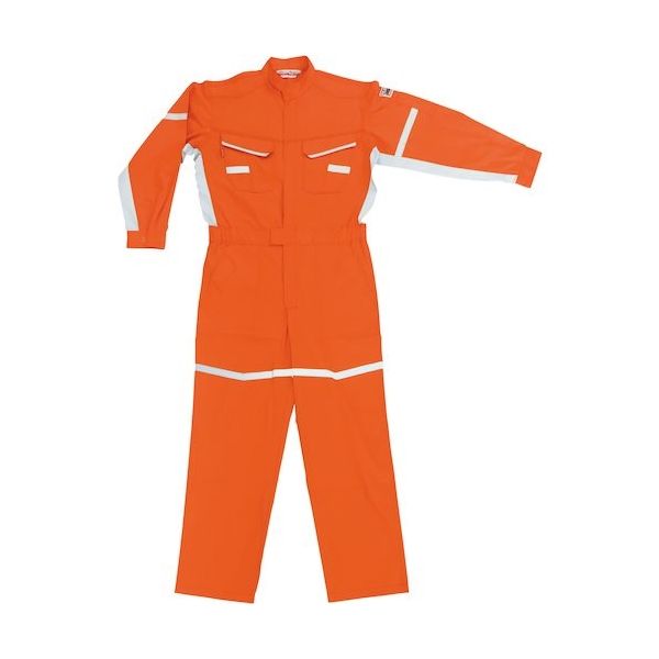 アリオカ Max Dyna 高視認防炎ツナギ MD5300R-6L-OR 1着 426-5675（直送品）