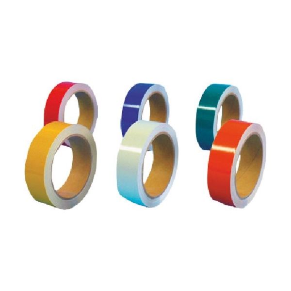 つくし工房 つくし 反射テープ 30mm幅 黄 TP-53Y 1巻 185-0986（直送品）