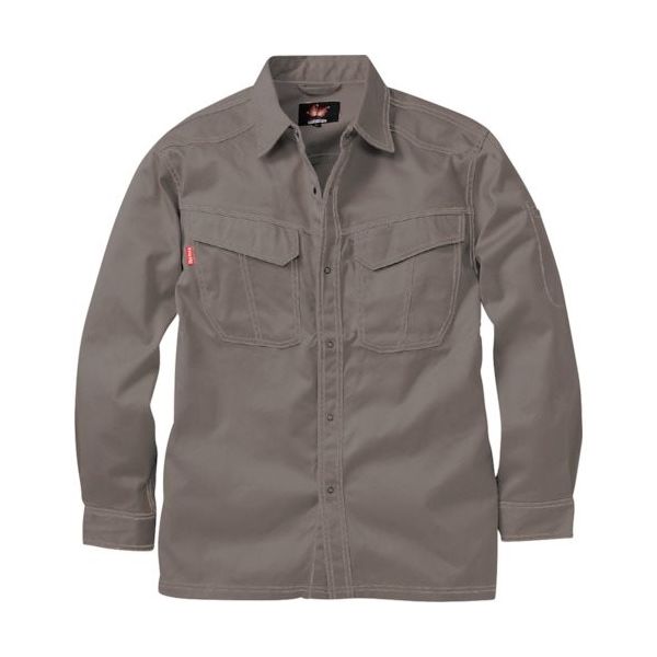 アリオカ Max Dyna 防炎長袖シャツ MD2020-3L-GR 1着 419-7525（直送品）