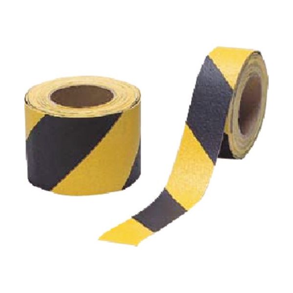 つくし工房 つくし つくラインテープ 50mm幅×5m 黄/黒 トラ縞 TP-205 1巻 184-7866（直送品）