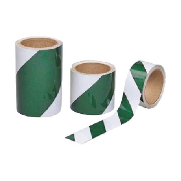 つくし工房 つくし ダイヤテープ(緑/白)反射式 90mm幅 TP-36 1巻 185-0964（直送品）