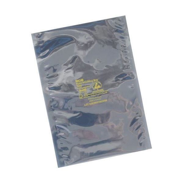 SCS 静電気シールドバッグ フラットタイプ 76X178mm 100枚入り 10037 1セット(10000枚:100枚×100箱)（直送品）