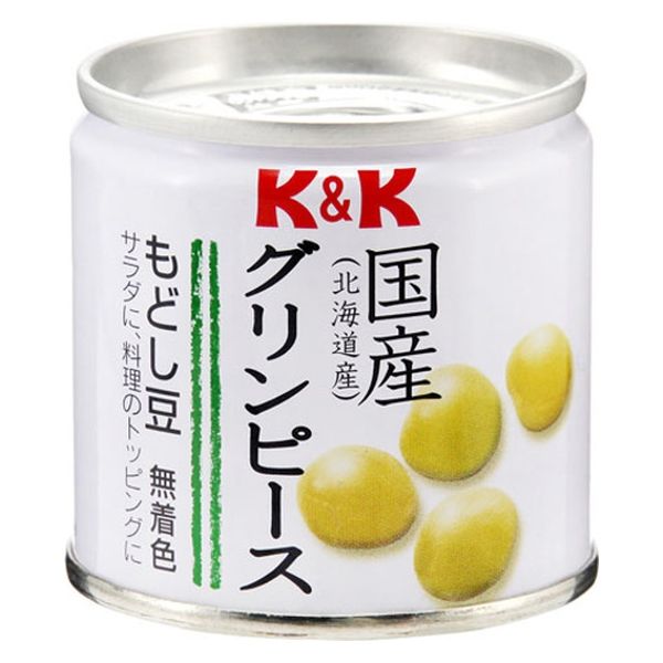 国分グループ本社 K&K 国産 グリンピース 無着色 85g x6 4901592889096 1セット(6個)（直送品）