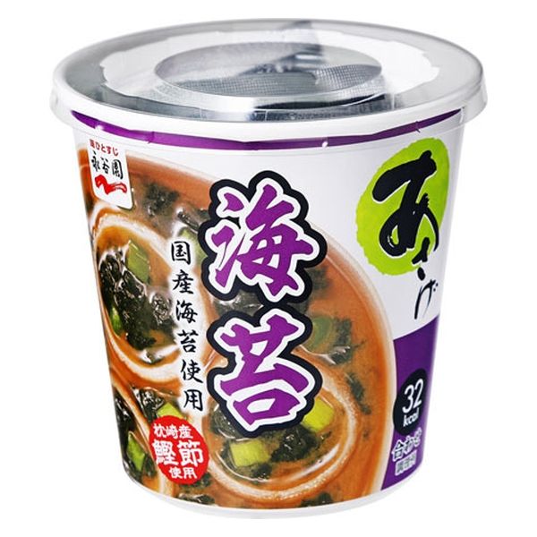楽天市場】永谷園 カップ入生みそみそ汁 あさげ18．1g×60個