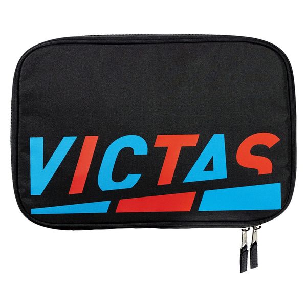 VICTAS（ヴィクタス） 卓球 ラケットケース プレイ ロゴラケット ケース ブラック／レッド 672101 1個（直送品） - アスクル