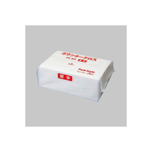 パックスタイル PSカウンタークロス 厚手 ホワイト R 00520389 1袋(60枚)（直送品）