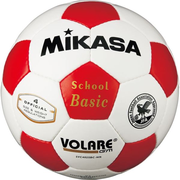 まず出ない球。VT-228珍しい赤箱カミナリマークの軍球。箱はST-19より大。 ミカサ サッカー4号 検定球 白/赤 SVC402SBC-WR 1個 - アスクル
