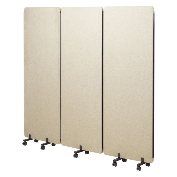 サンワサプライ 吸音パネル 3連パーティション 幅1800×奥行32×高さ1620mm ベージュ SPT-CN5BG 1台（直送品）