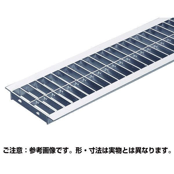 奥岡製作所 並目プレーン溝蓋グレーチング OKU 10-25 1個（直送品