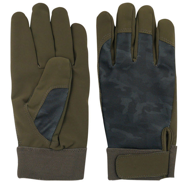 小野商事 PU手袋 デルタフォース防寒 グリーン迷彩 （10双セット） AG8260 Lサイズ　1組（10双）（直送品）