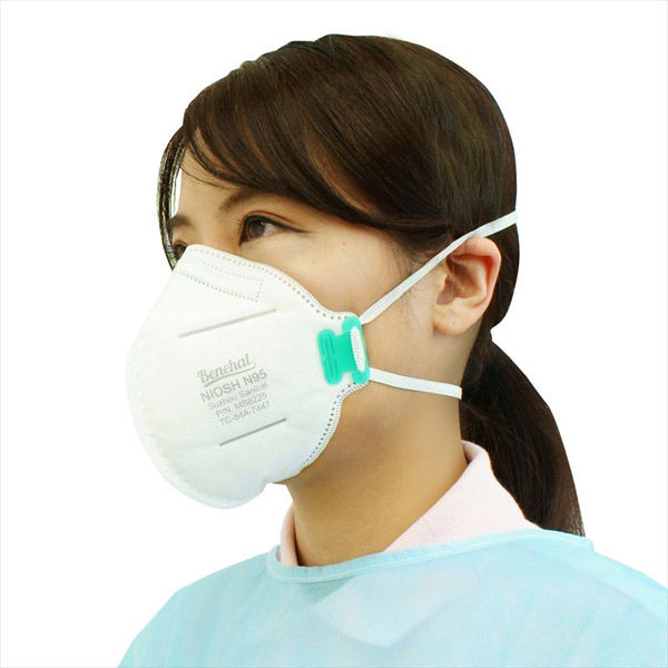 バラ売り可 N95マスク　2020.5ロット 400枚　GIKO 小野商事 N95 マスク 1箱20枚 米国NIOSH認定 折りたたみ型 L-108