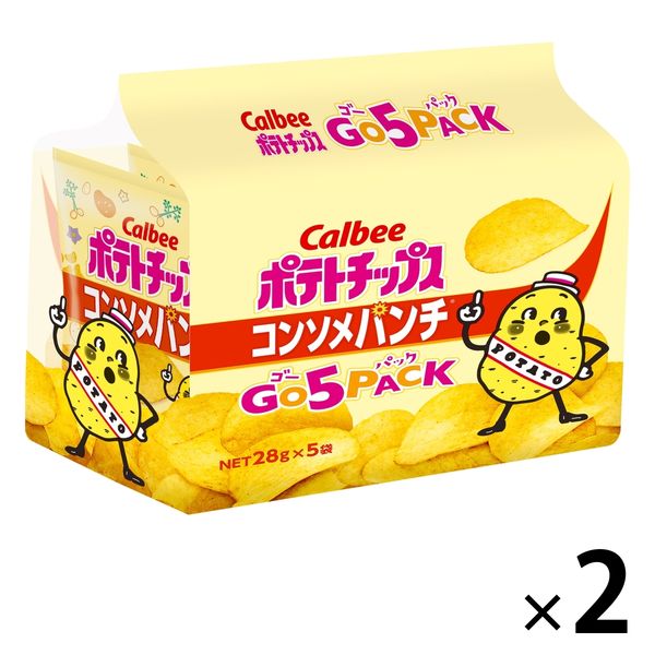 ポテトチツプス コンソメパンチゴー 5パック 2袋 カルビー スナック菓子 おつまみ