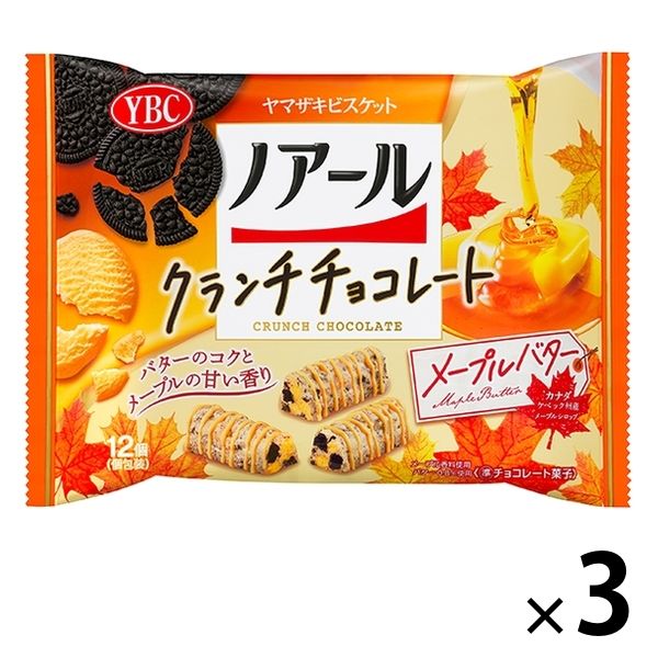 ノアールクランチチョコレート メープルバター 3袋 ヤマザキ