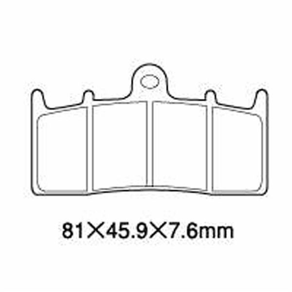 丸中洋行 A61ー011KN (KS439) ブレーキパッド KAWASAKI A61-011KN(KS439) 1セット(4個)（直送品）