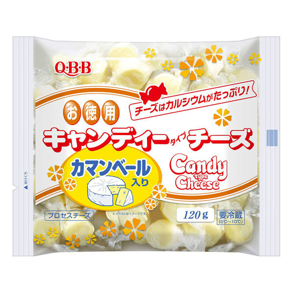 [冷蔵]六甲バター QBB 徳用キャンディーチーズカマンベール入り 120g×2個 4903308060195 1箱(2個) 六甲バター（直送品）