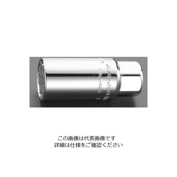 エスコ 3/8”DR/ 9ー21mm ユニバーサルソケット EA617A-42 1セット(5個)（直送品）