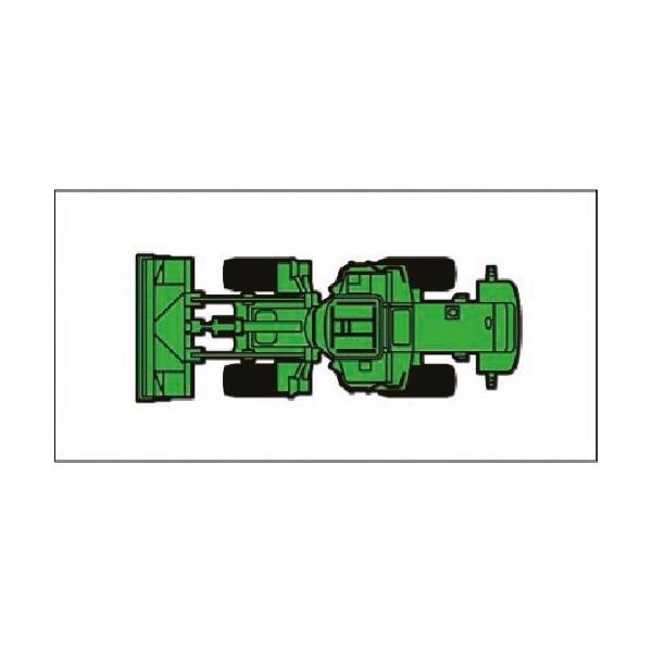 つくし工房 つくし ミニ重機マグネット平面タイプ ホイルローダ 小 MK-213 1個 184-1782（直送品）