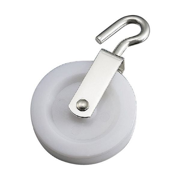 水本機械製作所 水本 ナイロンプーリー 1車(フックタイプ) A-1338 1個 316-1961（直送品）