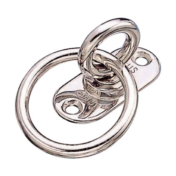 水本機械製作所 水本 回転パッドアイ丸カン 丸カン内径40mm 25mm×55mm A-915 1個 317-2928（直送品）