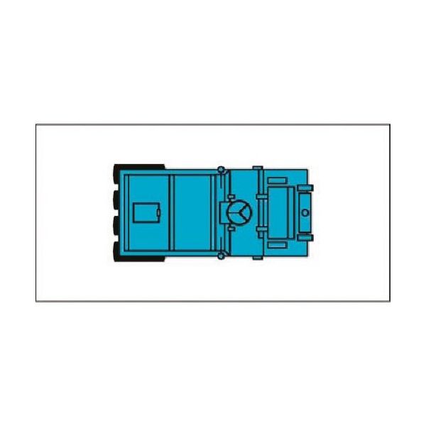 つくし工房 つくし ミニ重機マグネット平面タイプ タイヤローラ 大 MK-208A 1個 184-3264（直送品）