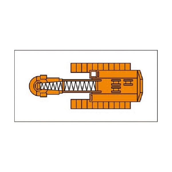 つくし工房 つくし ミニ重機マグネット平面タイプ 杭打機 小 MK-205 1個 184-3354（直送品）