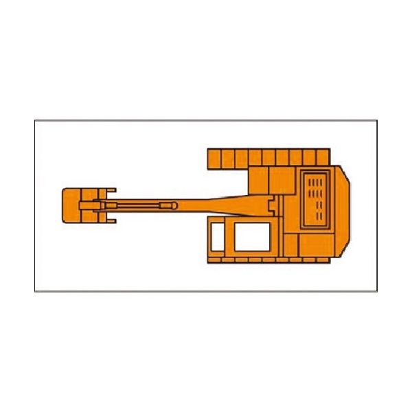 つくし工房 つくし ミニ重機マグネット平面タイプ 油圧式パワーショベル 小 MK-206 1個 184-3327（直送品）