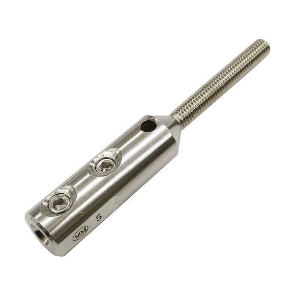 水本機械製作所 水本 ステンレス ネジ止めターミナルボルト 適合ワイヤー径4mm 左ネジ （1個入 B-2861 317-6047（直送品）