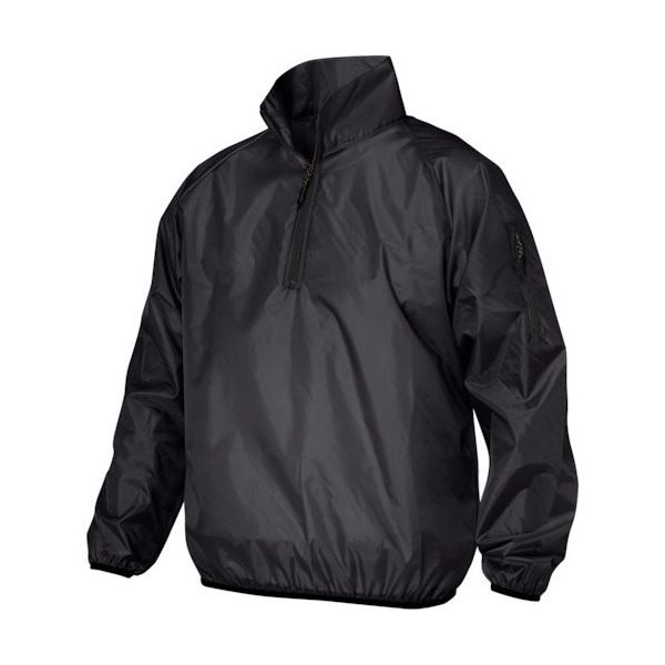 喜多 ハーフジップハイネックヤッケ(ヤッケプラス) フードなしタイプ ブラック M NO15-BK-M 1着 338-0348（直送品）