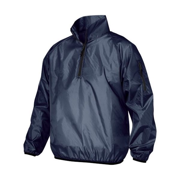 喜多 ハーフジップハイネックヤッケ(ヤッケプラス) フードなしタイプ ネイビー LL NO15-NV-LL 1着 338-0309（直送品）