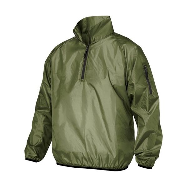 喜多 ハーフジップハイネックヤッケ(ヤッケプラス) フードなしタイプ オリーブドラブグリーン LL NO15-ODG-LL 1着（直送品）