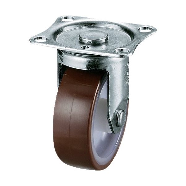 ユーエイ キャスター 固定車100径ウレタン車輪 SGR-100UR 1個 809-3381（直送品）