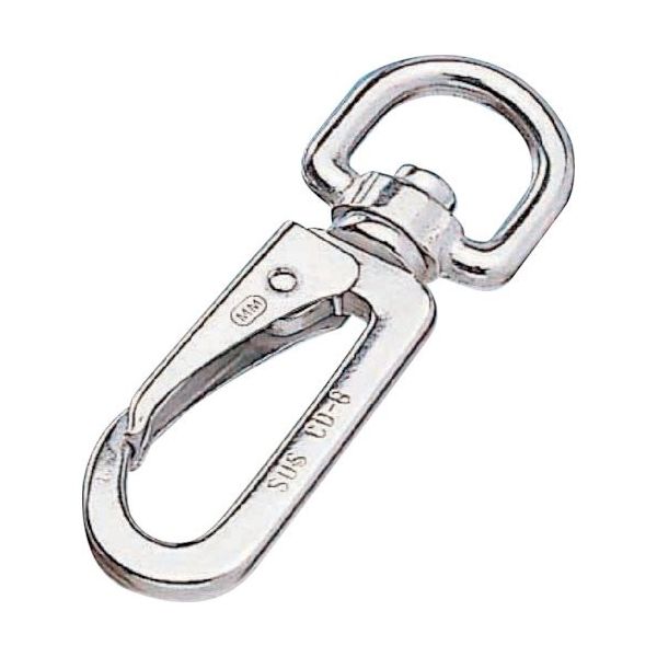 水本機械製作所 水本 ナスカンスナップCD型(クローズタイプ) 長さ85mm A-808 1個 316-6704（直送品）