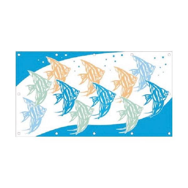 つくし工房 つくし フェンスシート[イラスト] さかな GS-8 1枚 184-0073（直送品）