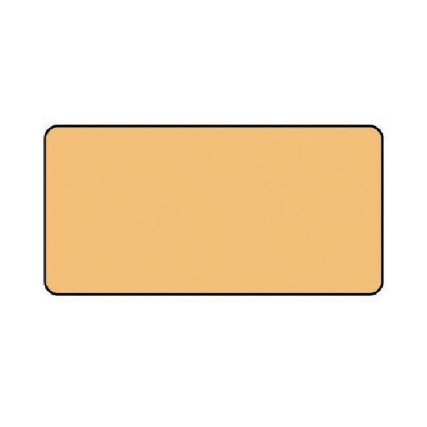 ユニット 配管ステッカー うすい黄無地(大) アルミ 80×150 10枚組 AS.4.30L 1組(10枚) 746-1585（直送品）