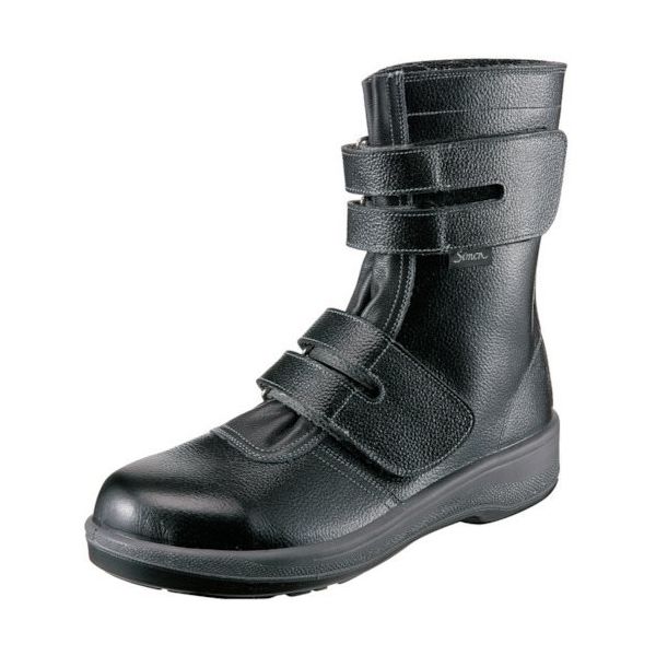 シモン 安全靴 長編上 マジック式 7538黒 30.0cm 7538BK-30.0 1足 816-6108（直送品）