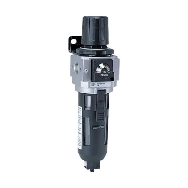 日本ピスコ PISCO フィルタレギュレータ オートドレン式ドレンコック 流れ方向:右→左 FRF300-03-AD-R 1個（直送品）