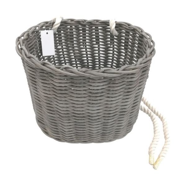 加藤伝蔵商店 伝蔵 PE腰籠 楕円 グレー F332 1セット(8個) 383-1375（直送品）