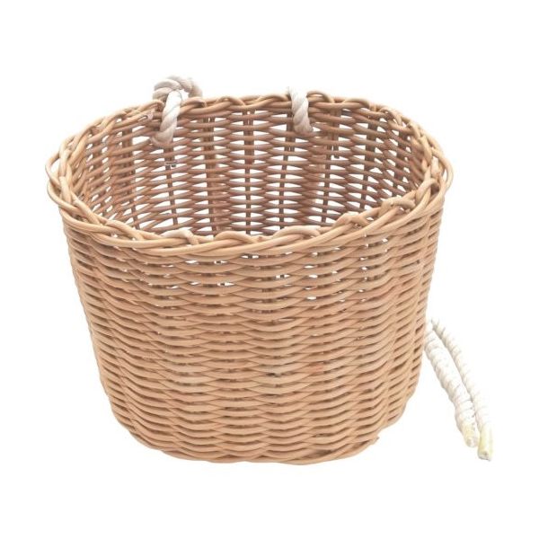 加藤伝蔵商店 伝蔵 PE腰籠 楕円 ナチュラル F334 1セット(8個) 383-1377（直送品）