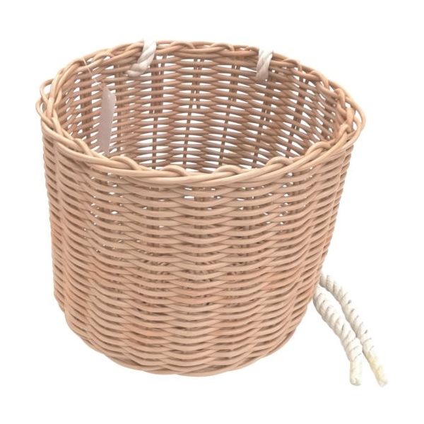 加藤伝蔵商店 伝蔵 PE腰籠 丸 ナチュラル F335 1セット(8個) 383-2851（直送品）