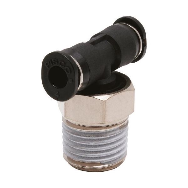 日本ピスコ ピスコ チューブフィッティングミニ ティーチューブ4ネジ02色M PB402M 1セット(10個) 809-5581（直送品）