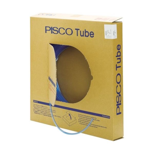 日本ピスコ ピスコ ウレタンチューブ 透明青 3X2 100M UB0320100CB 1本 809-5796（直送品）