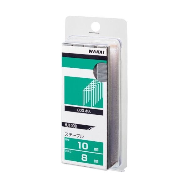 若井産業 WAKAI ステープル 4mm幅 J425W 白 HJ425W 1セット(2400本:800本×3パック) 381-5876（直送品）