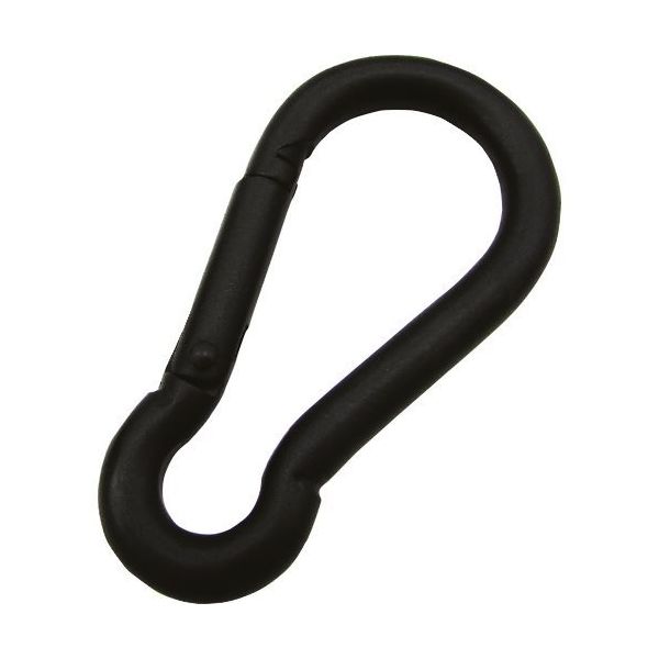 水本機械製作所 水本 ステンレス スナップフックB型 黒色塗装 線径5mm長さ53mm B-5MB 1個 317-2907（直送品）