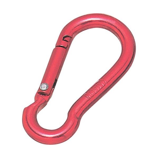 水本機械製作所 水本 アルミスナップフック(レッド) 線径6mm A-677 1個 317-4397（直送品）