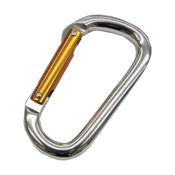 水本機械製作所 水本 アルミカラビナ(環なし)(シルバー) 線径11mm A-1444 1個 316-0382（直送品）