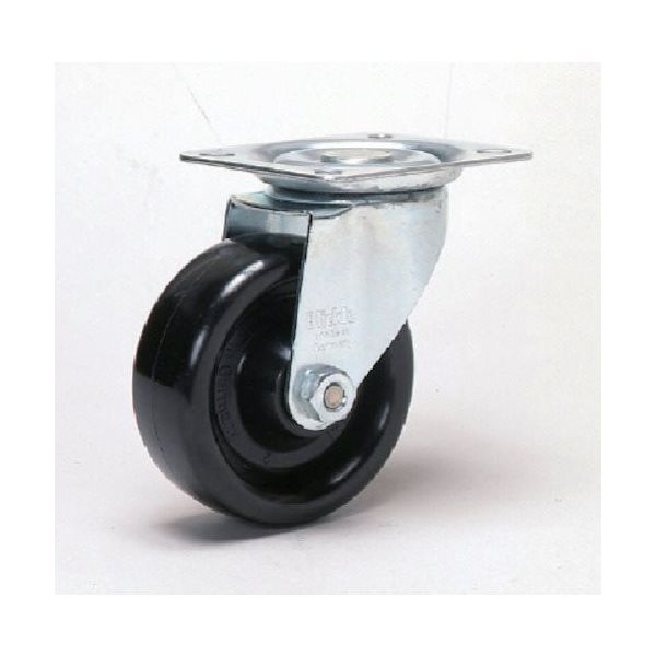 シシクSISIKUアドクライス シシク 耐熱樹脂車輪付キャスター 自在 100径 スチール LI-PHN102G 1個 135-0257（直送品）