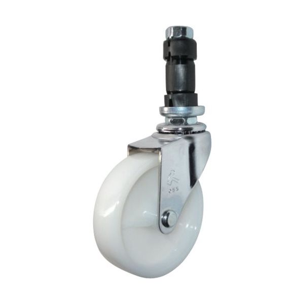 ハンマーキャスター ハンマー パイプ差込み旋回式ナイロン車輪 65mm φ25用 4203EN-N65 1個 814-3140（直送品）