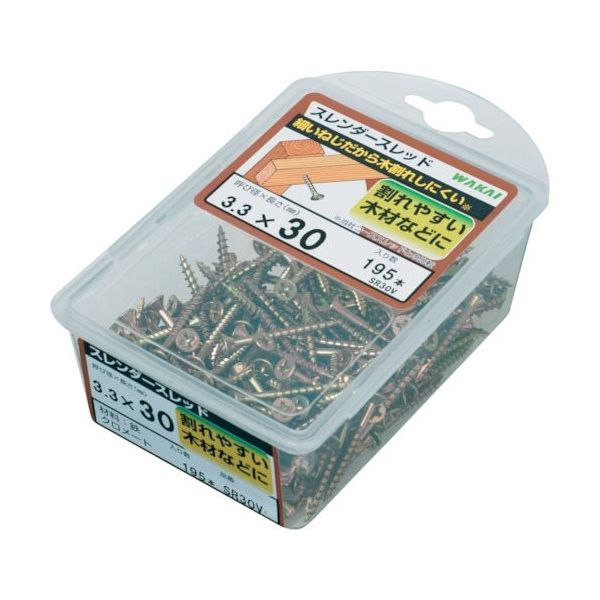 若井産業 WAKAI スレンダースレッド バリューパック 3.3×16 SR16V 1セット(950本:190本×5パック)（直送品）